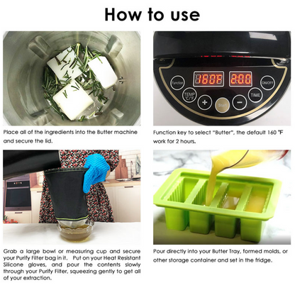 Decarboxylator and Infused Butter Maker Machine - Accessories Included