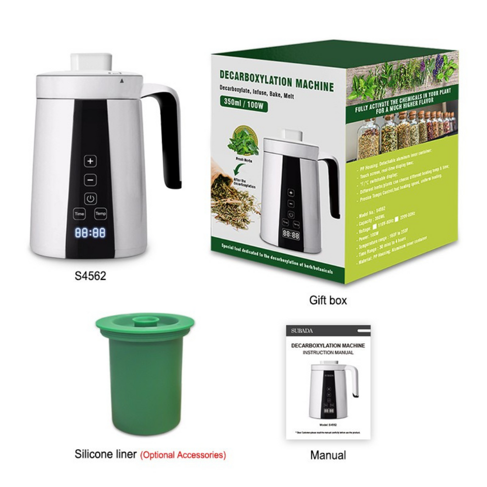 Decarboxylator & Infuser - 350ml - mess free container included